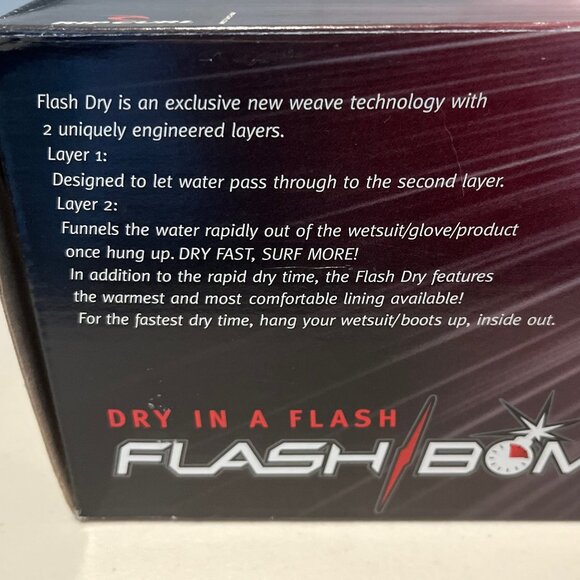 Rip Curl Flash Bomb Wetsuit Booties 3MM Hidden Split Toe, Sz. 8M - Picture 5 of 12